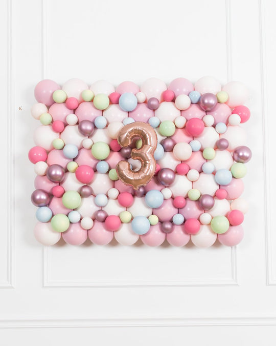 Butterfly Garden - Number Balloon Backdrop Board - 30inx40in