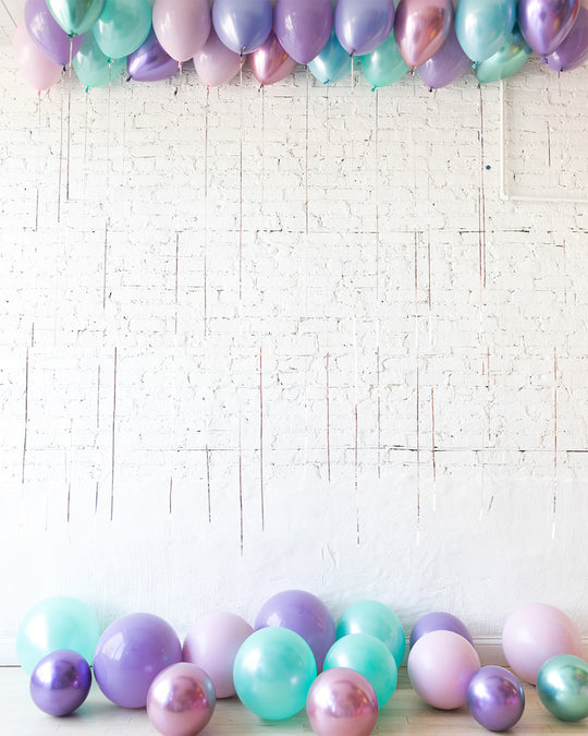 Mermaid Theme Ceiling Balloon and Floor Balloon Set