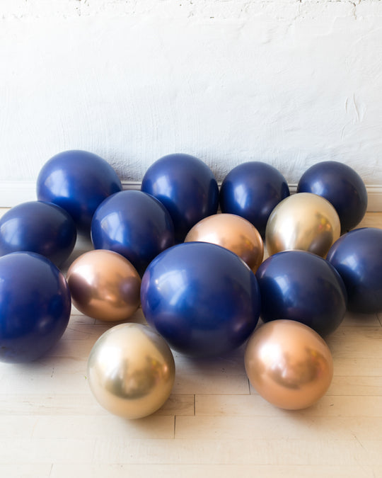 Midnight Copper - Floor Balloons - set of 15