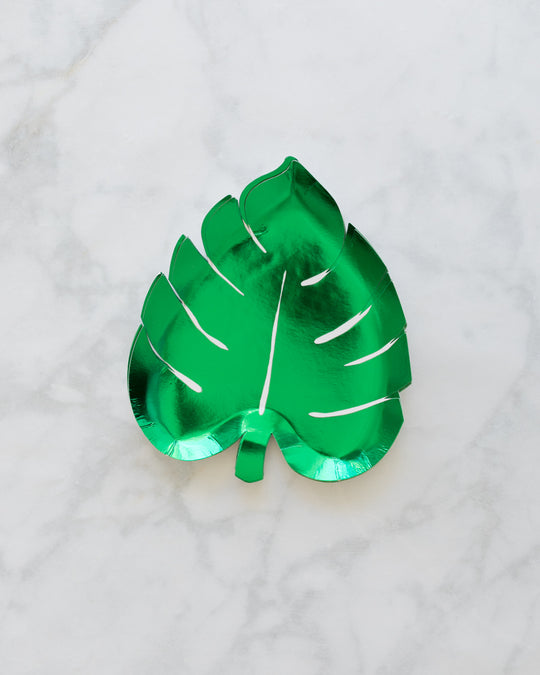 Meri Meri - Green Palm Leaf Plates - pack of 8