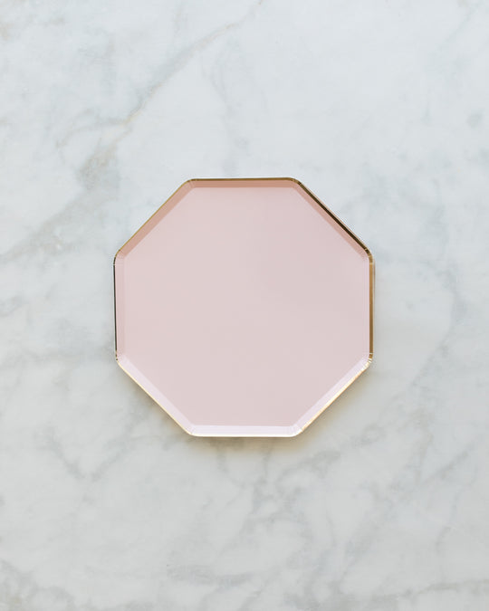 Meri Meri Large Dusky Pink Plates - pack of 8