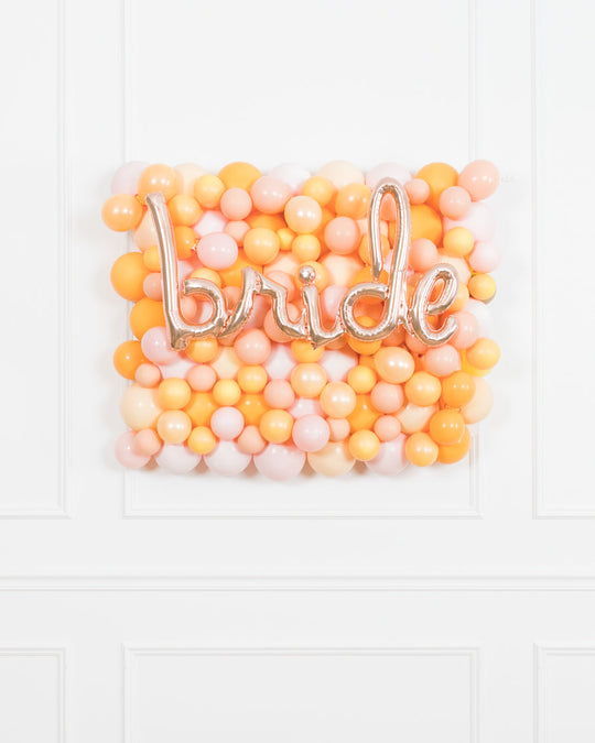 Citrus - BRIDE Balloon Backdrop Board - 30inx40in