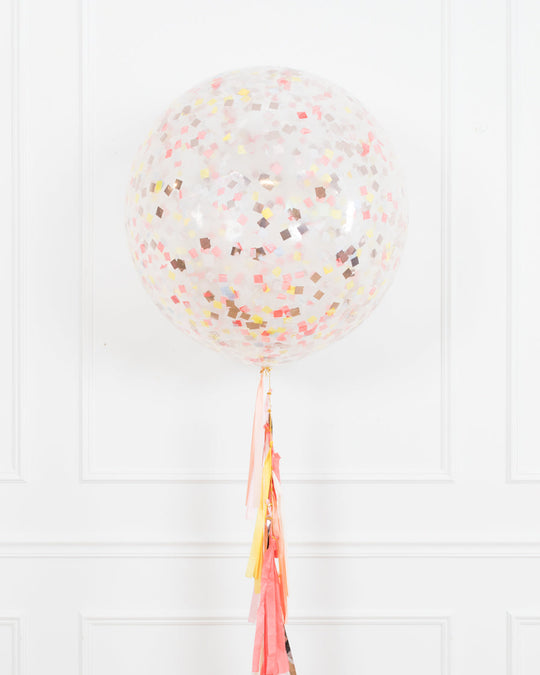 Citrus - Confetti Giant Balloon with Tassel
