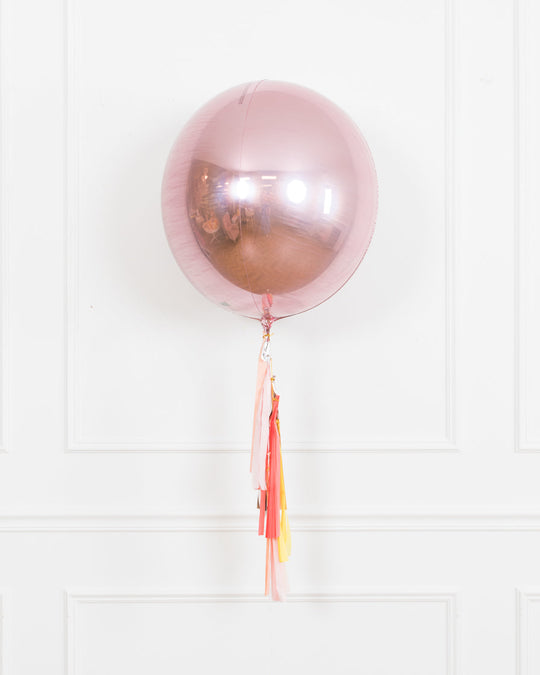 Citrus - 21in Orb Foil Balloon with Half-Tassel