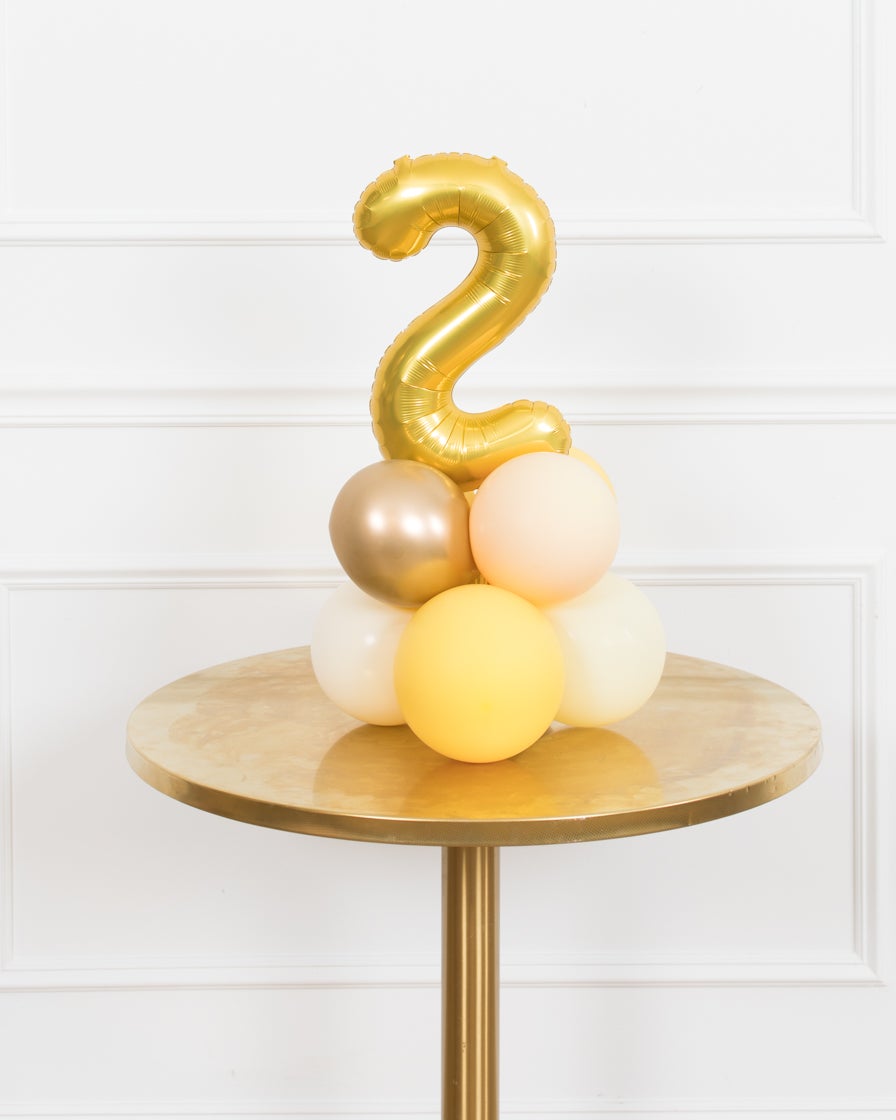 paris312-chicago-bee-theme-balloon-number-yellow-gold-foil-tabletop-party