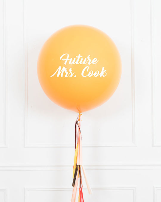 Citrus - Personalized FUTURE MRS. Giant Balloon with Tassel