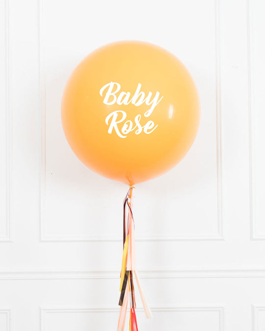 Citrus - Personalized BABY NAME Giant Balloon with Tassel