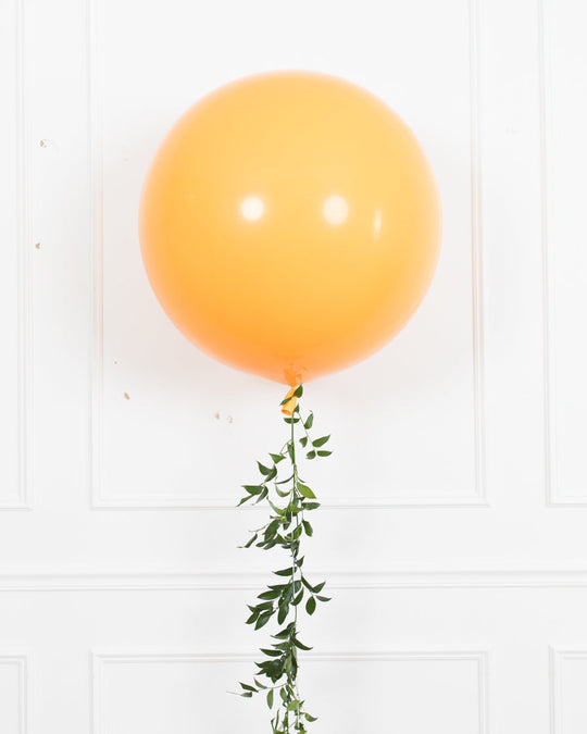 Citrus - Giant Balloon with Greenery Tassel