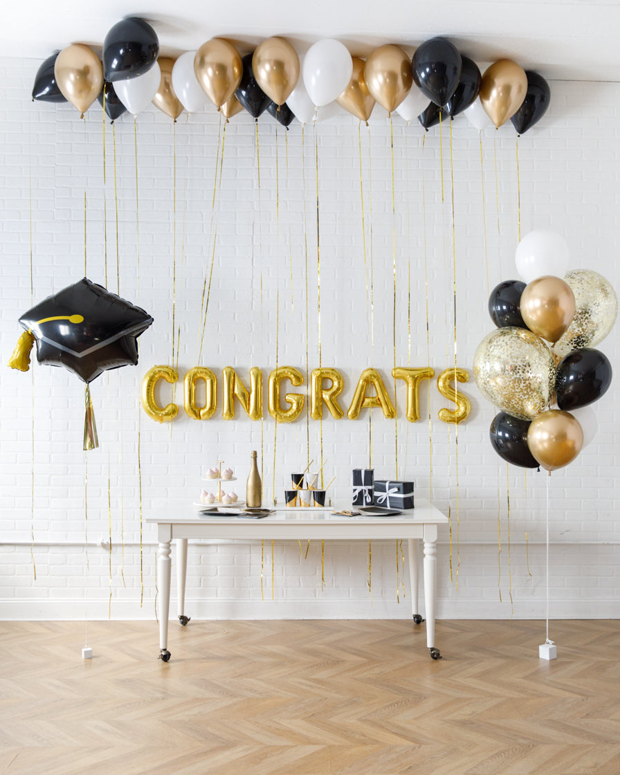 Adeeing Graduation Party Decorations 2022, 4pcs Black Graduation Balloon  Boxes with 40 Balloons and LED Light Strings, Congrats for Class of 2022  School College Party Supplies - Walmart.com