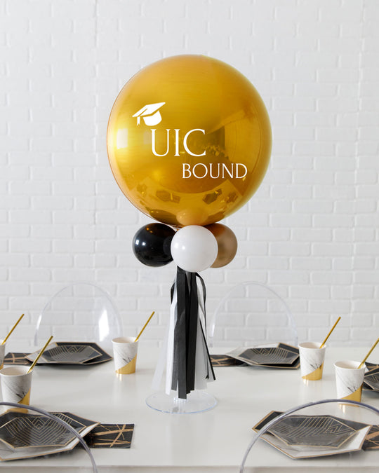 Graduation - Customizable Air-Filled Orb Centerpiece