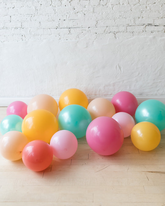 Colorful Bloom - Floor Balloons - 15 counts