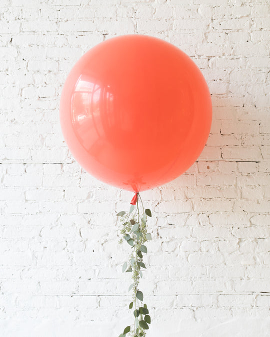 Colorful Bloom - Giant Balloon with Greenery Tassel