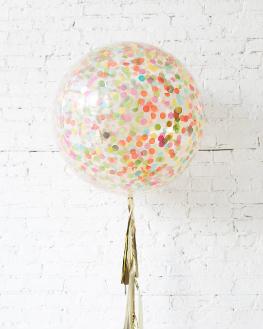 Fiesta Theme - Confetti Giant Balloon with Tassel
