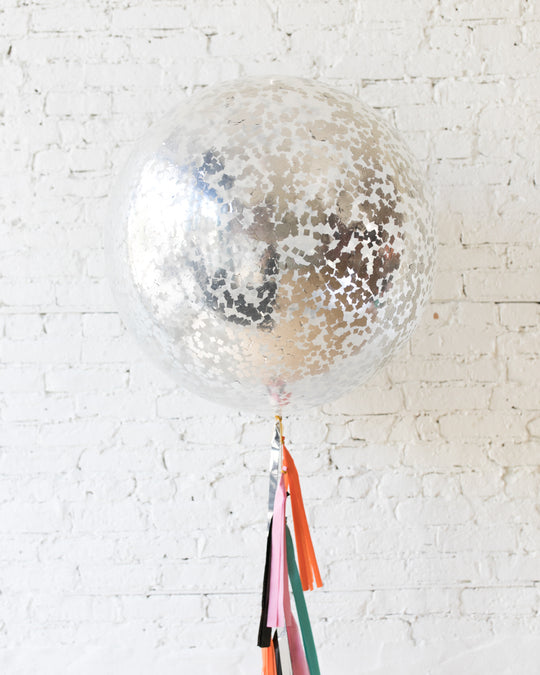 Halloween Theme - Confetti Giant Balloon with Tassel