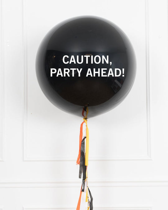 Construction Theme - PARTY AHEAD Giant Balloon with Tassel