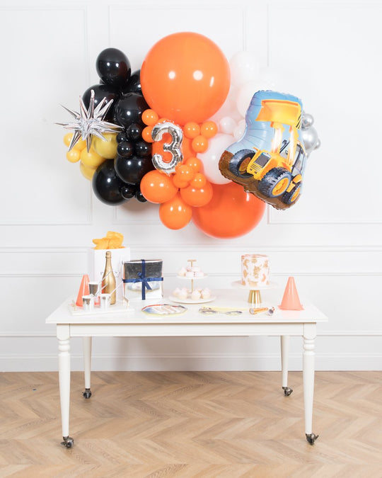 Construction Theme - Backdrop Install Piece with Foils - 6ft