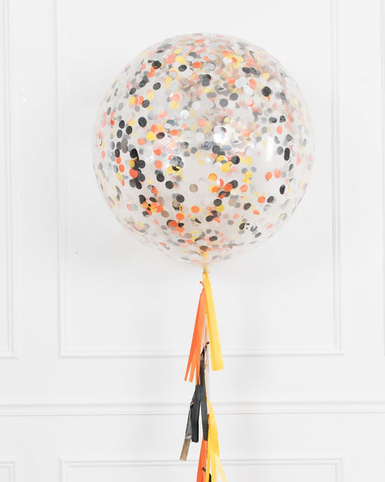 Construction Theme - Confetti Giant Balloon with Tassel