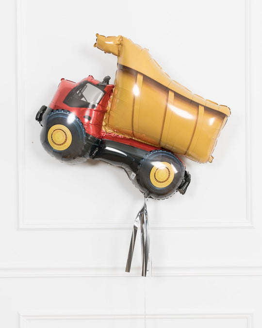 Construction Theme - Truck Foil Balloon with Skirt