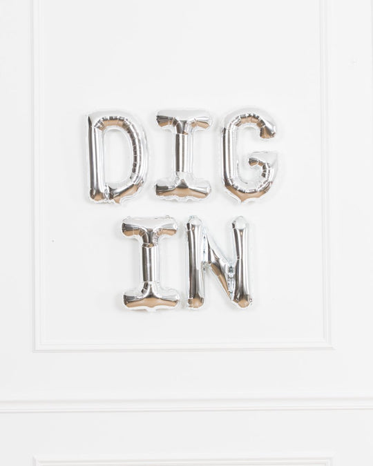 Construction Theme - DIG IN 16in Silver Set
