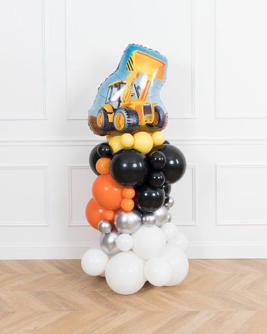 Construction Theme - Loader Foil Balloon Column - 4ft