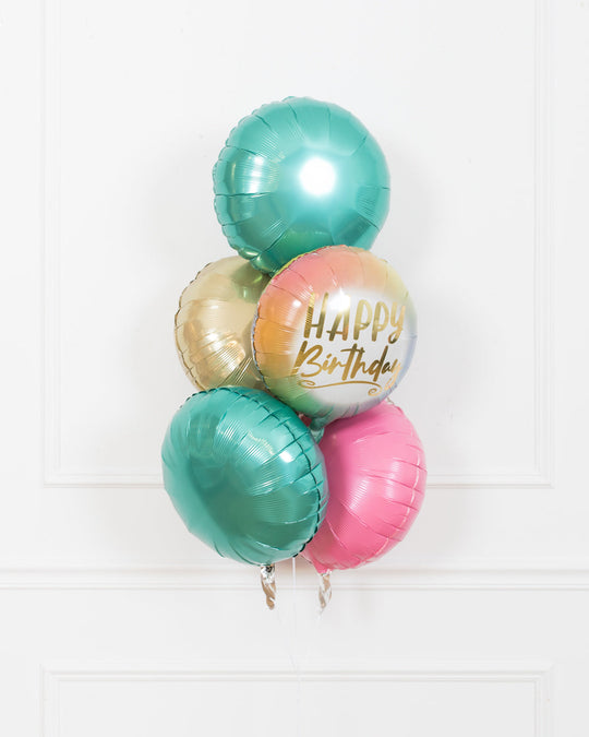 Office Birthday Party - All Foil Bouquet of 5