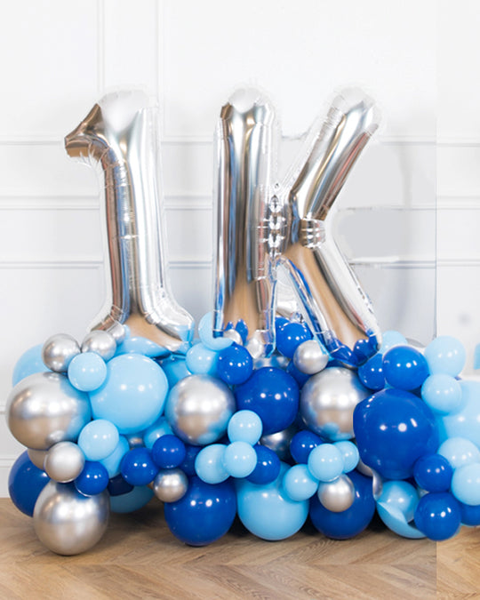 Custom Business Collection - Corporate Message Balloon Pedestal Set (2 Characters)