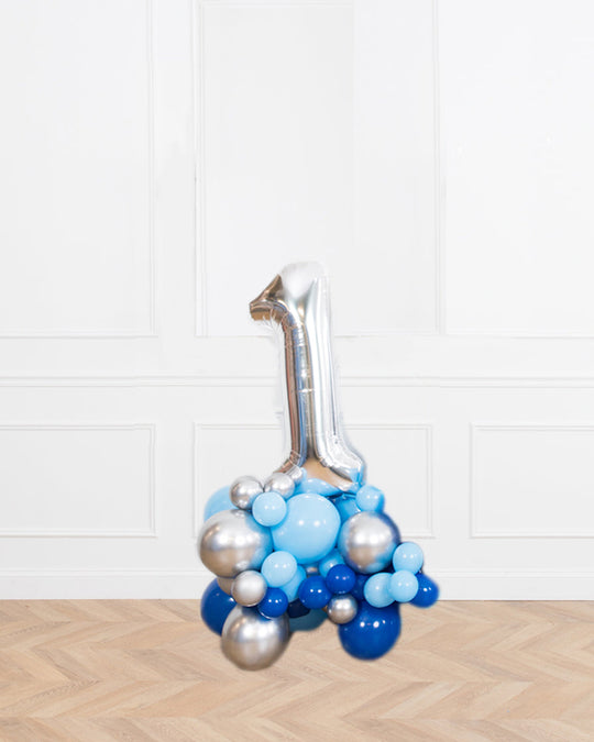 Office Holiday Party - Number Balloon Pedestal - 4FT
