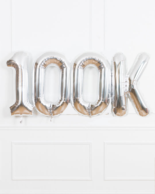 Custom Business Collection - Corporate Milestone Foil Balloon Set (3 Digits)