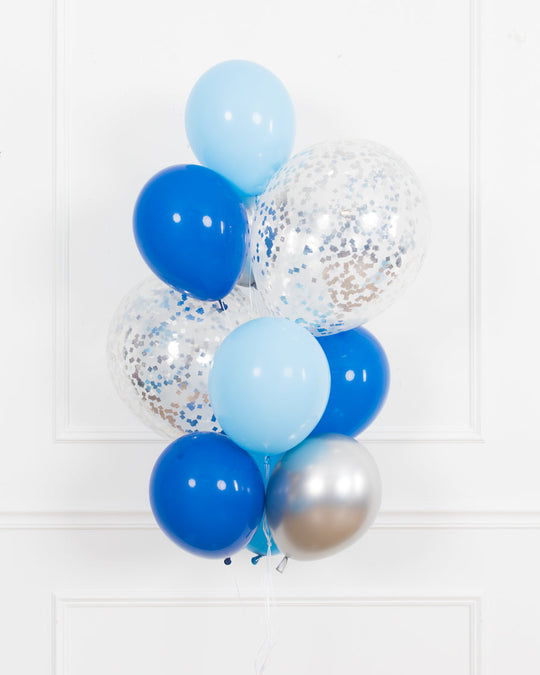 Office Holiday Party - Confetti and 11in Balloon Bouquet