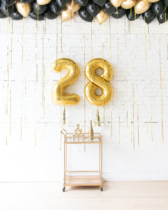 Couture - Number Foils & Ceiling Balloons Set