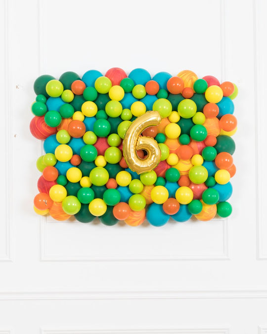 Dinosaur Party - Number Balloon Backdrop Board - 30inx40in