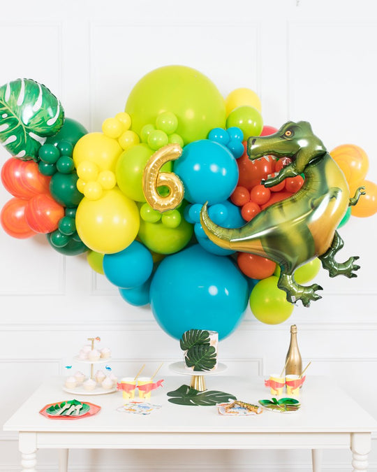 Dinosaur Theme - Backdrop Install Piece with Foils - 6ft