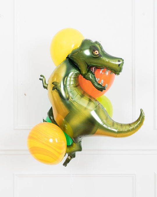 Dinosaur Party - T-Rex Foil and 11in Balloon Bouquet