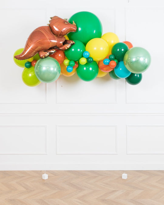 Dinosaur Party - Floating Balloon Arch with Foil - 5ft