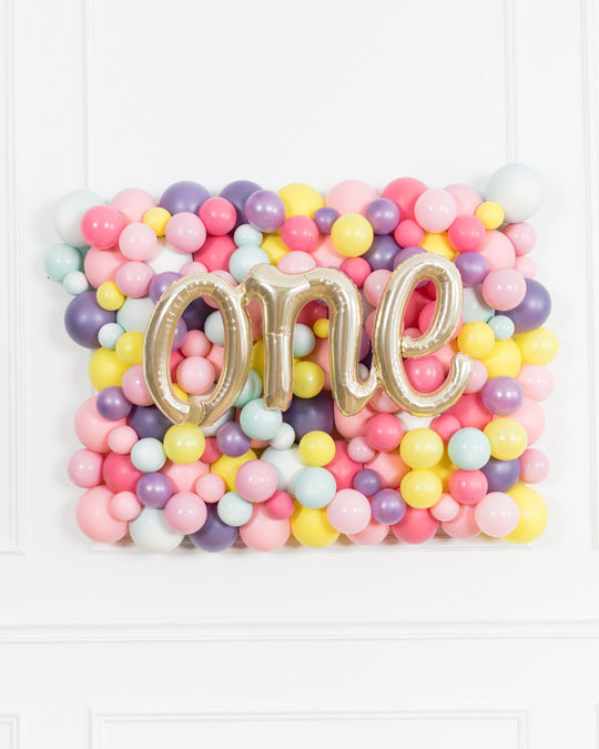 Sweet Treats Theme - ONE Script Balloon Backdrop Board - 30inx40in