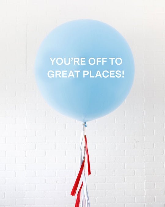 Rhyme Time - You're off to Great Places! Giant Balloon with Tassel