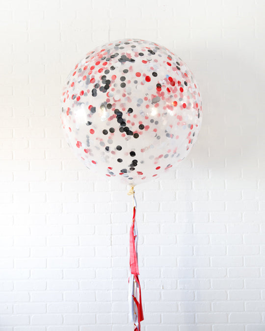 Rhyme Time - Confetti Giant Balloon with Tassel