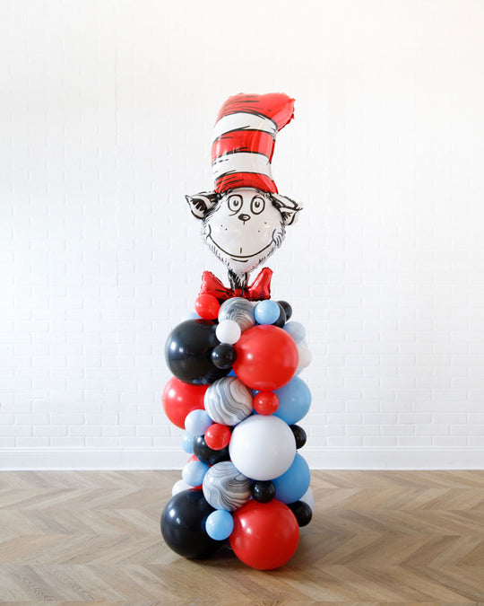 Rhyme Time - Dr.Seuss Foil Balloon Column - 4ft