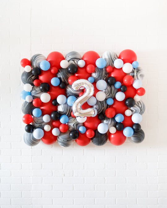 Rhyme Time - Number Balloon Backdrop Board - 30inx40in