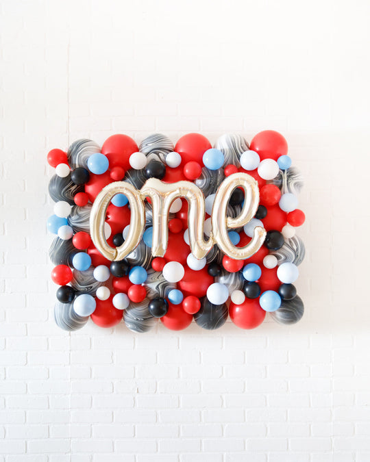 Rhyme Time - ONE Script Balloon Backdrop Board - 30inx40in