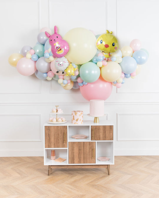 Easter - Balloon Backdrop Garland Install Piece with Foil - 6FT