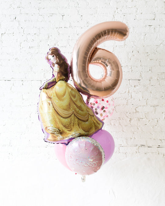 GIFT-Princess Theme Number Birthday Bouquet