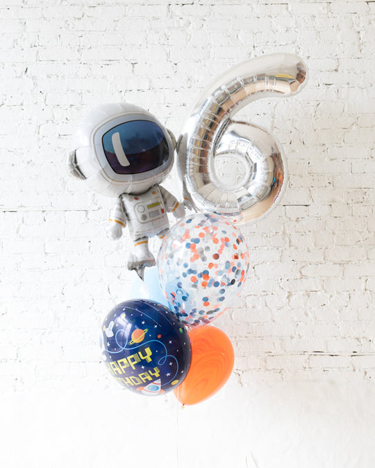 GIFT-Space Theme Number Birthday Bouquet