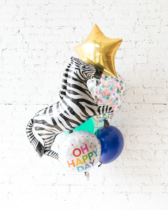 GIFT-Zebra Balloon Bouquet