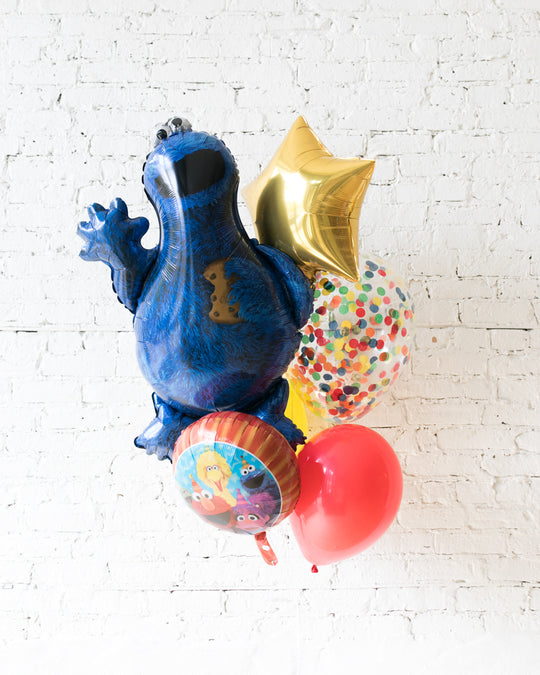 GIFT-Cookie Monster Balloon Bouquet