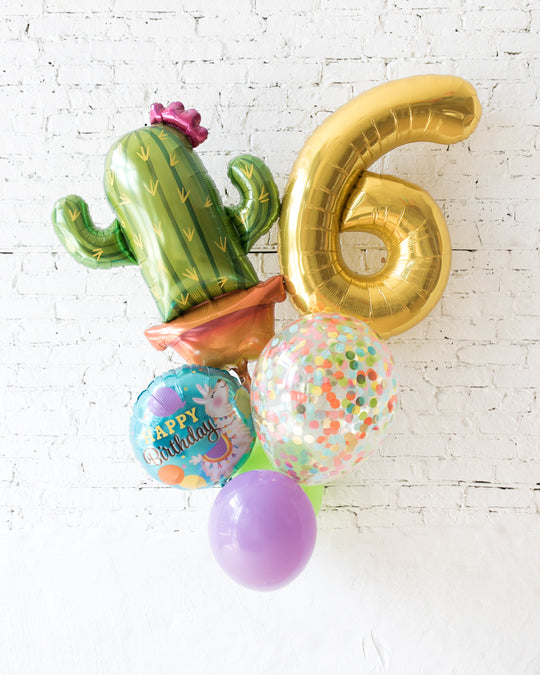 GIFT-Fiesta Theme Number Birthday Bouquet