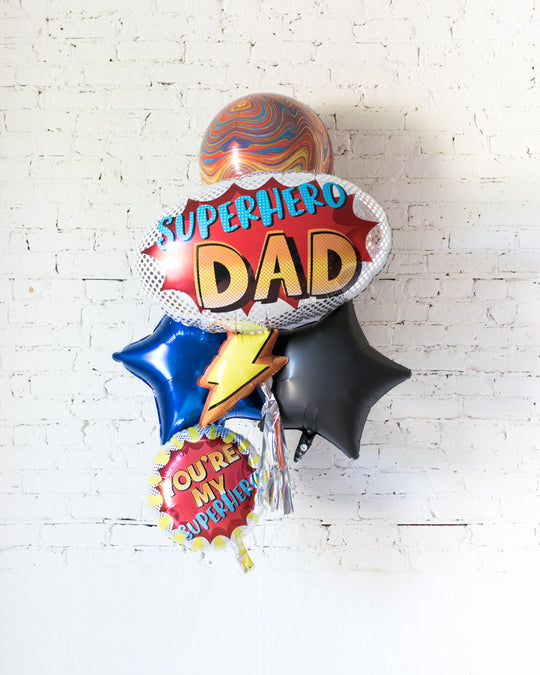 GIFT-Superhero Dad Foil Bouquet