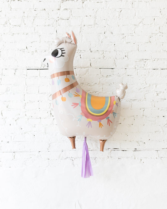 45in Llama Foil Balloon and Lilac Skirt