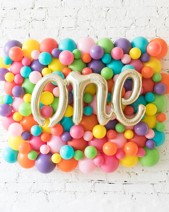 Fiesta Theme - ONE Script Balloon Backdrop Board - 30inx40in