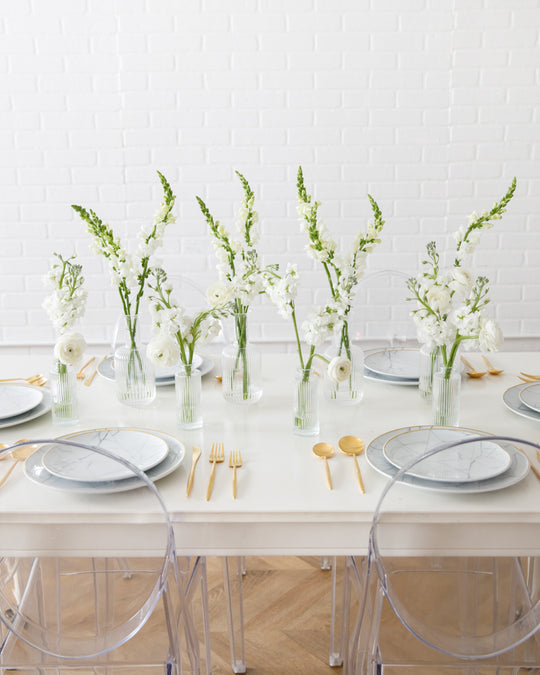 White - Floral Arrangements - Botanist Beauty (set of 8)